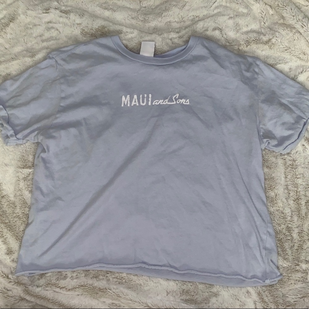 maui and sons cropped tee